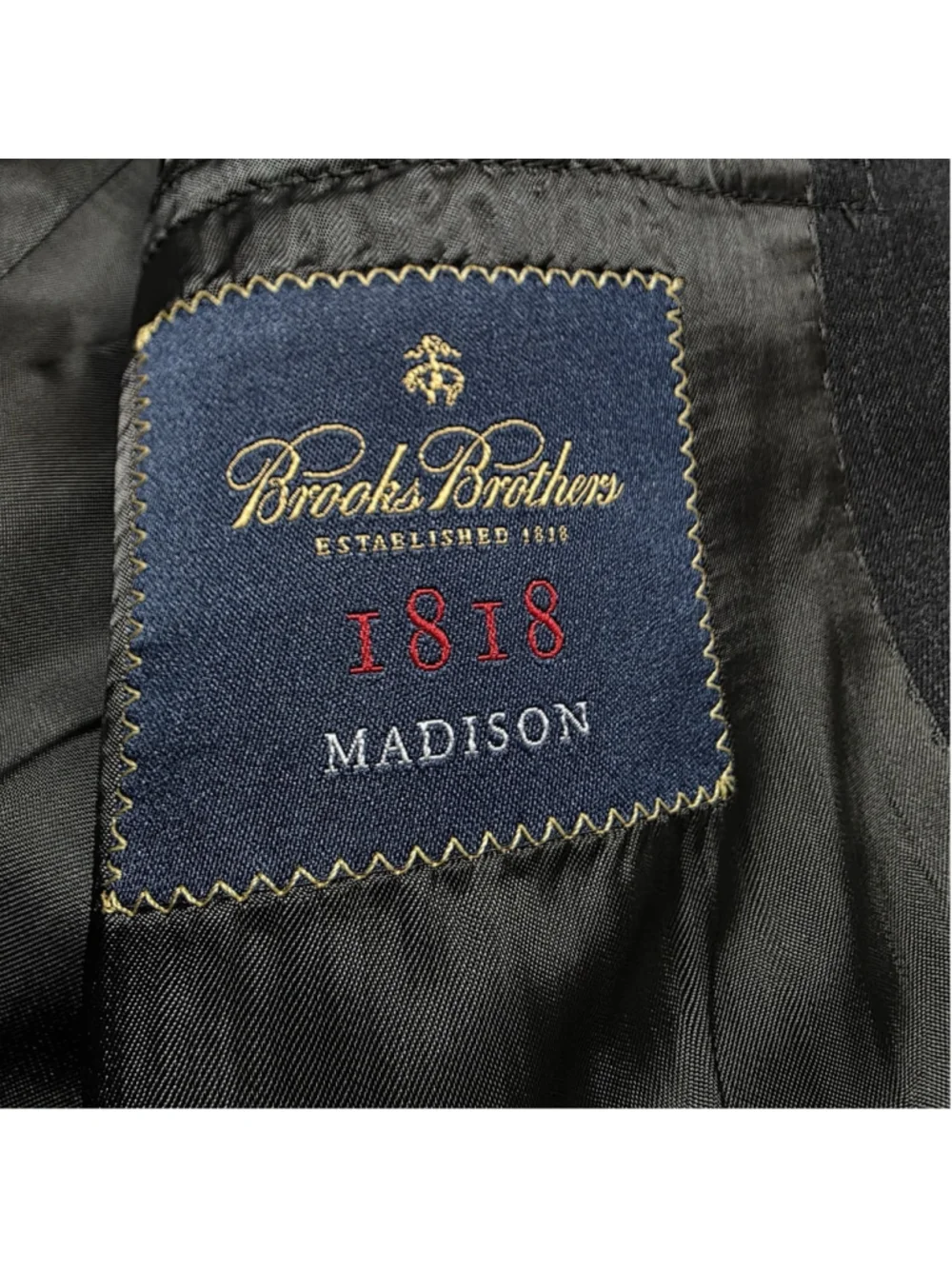 Brooks Brothers Madison 1818 Wool Blazer Mens 41R Black Suit Jacket Sports Coat